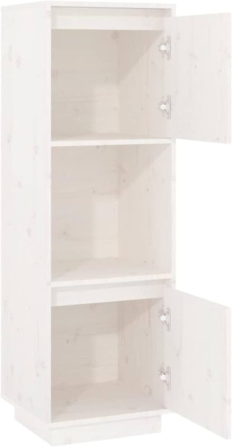 Tidyard Highboard Beistellschrank Mit 2 Türen und 1 Fach Vitrinenschrank Standschrank Anrichte Vitri