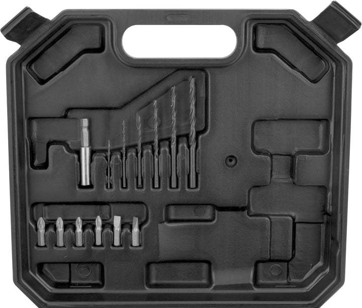 Güde 58601 BS 12-131-04K Akku Bohrschrauber (12V, 20+1 Drehmomentstufen, 6x HSS Bohrer, 6x CR-V Bits