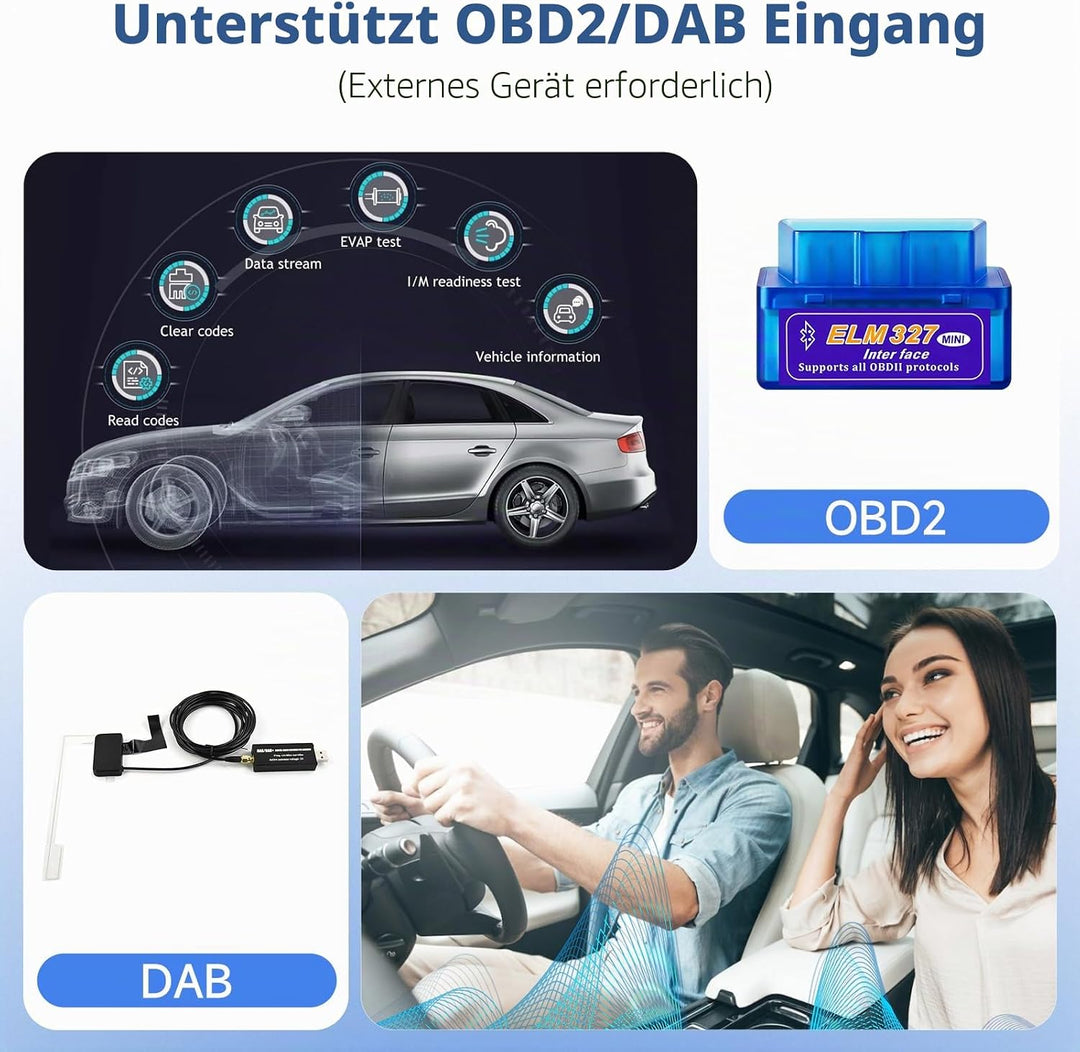 Podofo Carplay Autoradio für Opel Vivaro B/Renault Trafic/FIAT Talento/Nissan NV300, Android 2G+64G