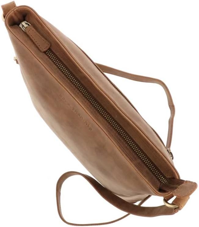 More Than Hip Bryony Schultertasche Damen - Vintage Umhängetasche aus Öko Leder Damentasche Crossbod
