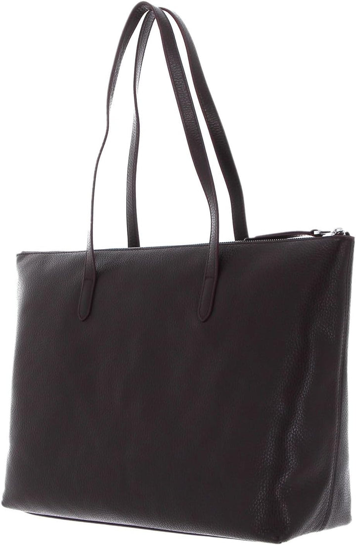 Coccinelle Leder Schultertasche Gleen Handbag Darkbrown, Darkbrown