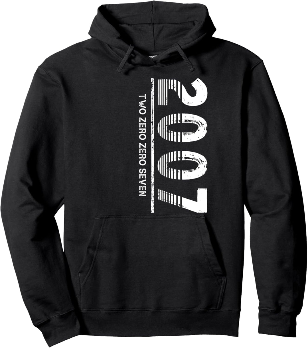 Geboren in oder Vintage 2007 für Männer, Frauen Pullover Hoodie