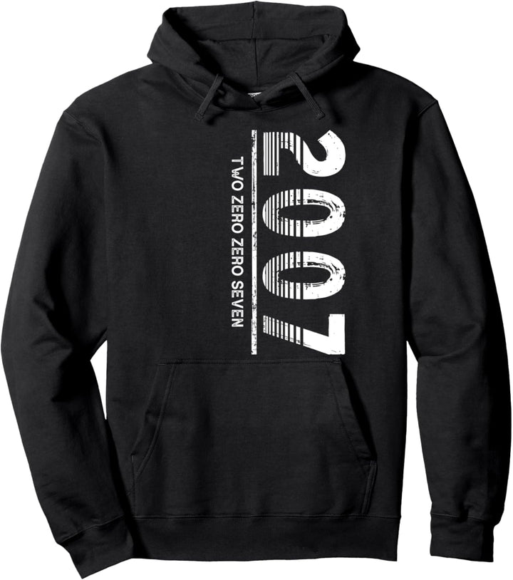 Geboren in oder Vintage 2007 für Männer, Frauen Pullover Hoodie