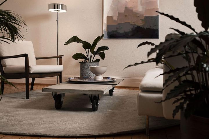 RugVista, Handloom, Teppich, Ø 150 cm, Rund, Kurzflor, Orientalisch, Care & FAIR Zertifiziert, Wohnz