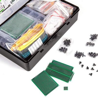 Elektronische Komponenten Sortiment Box, Widerstand, Kondensator, Drossel, IC, Diode, Transistor, Pl