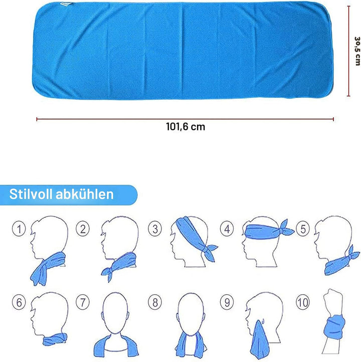 SZELAM Kühlendes Handtuch,EIS-Handtuch,Atmungsaktives,kühles Handtuch,Mikrofaser-Handtuch für Yoga,