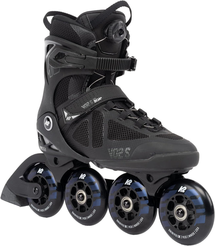 K2 Unisex – Erwachsene Vo2 S 90 Boa Inline Skates EU: 39 (UK: 5.5 / US: 6.5) black - night, EU: 39 (