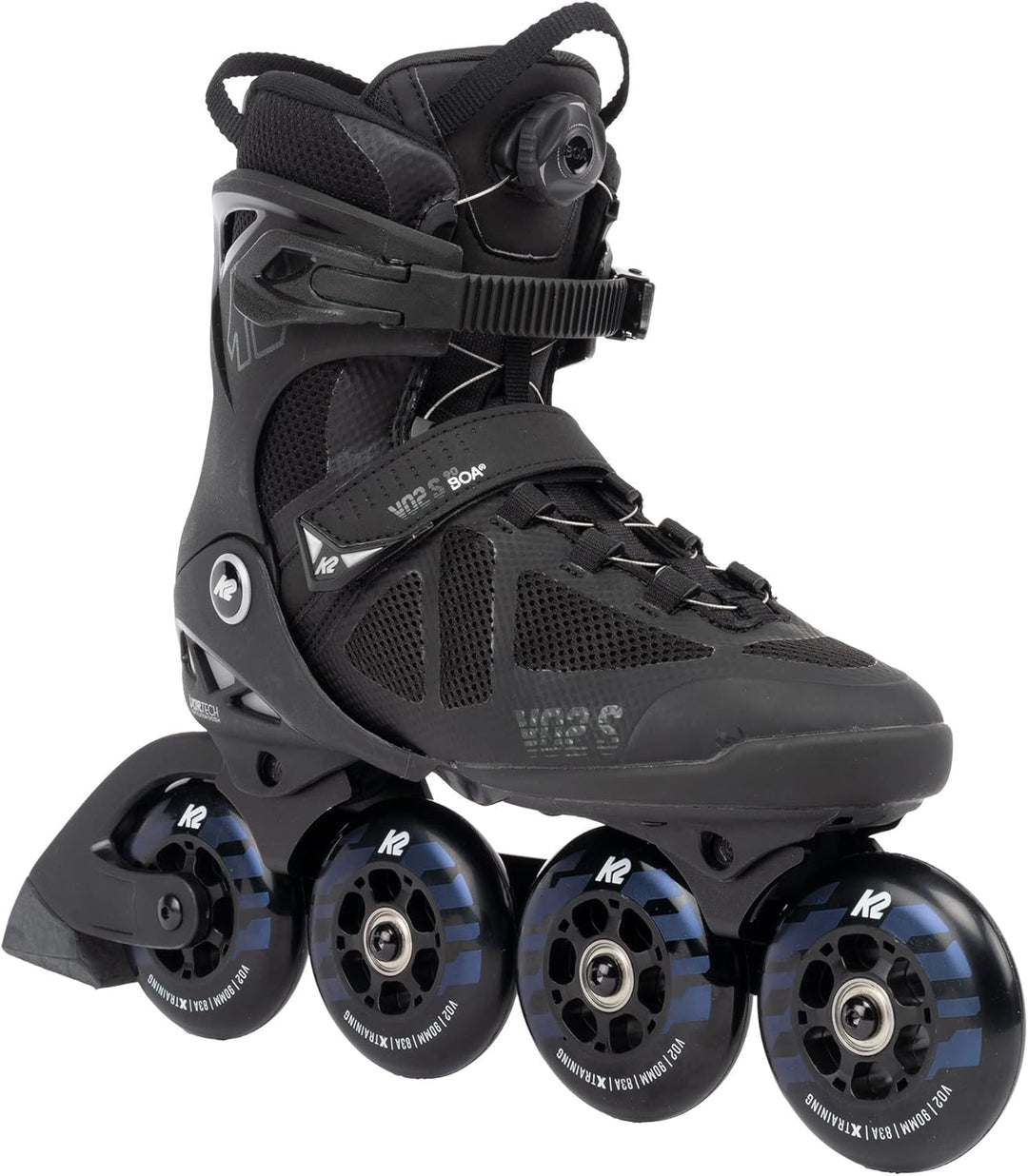 K2 Unisex – Erwachsene Vo2 S 90 Boa Inline Skates EU: 44 (UK: 9.5 / US: 10.5) black - night, EU: 44