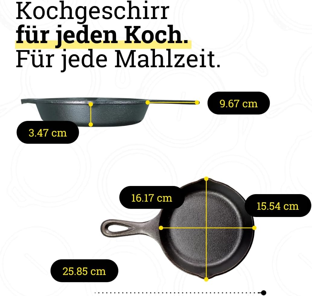 Lodge Bratpfanne Bratpfanne 6.5" schwarz 6.5 Inch, 6.5 Inch