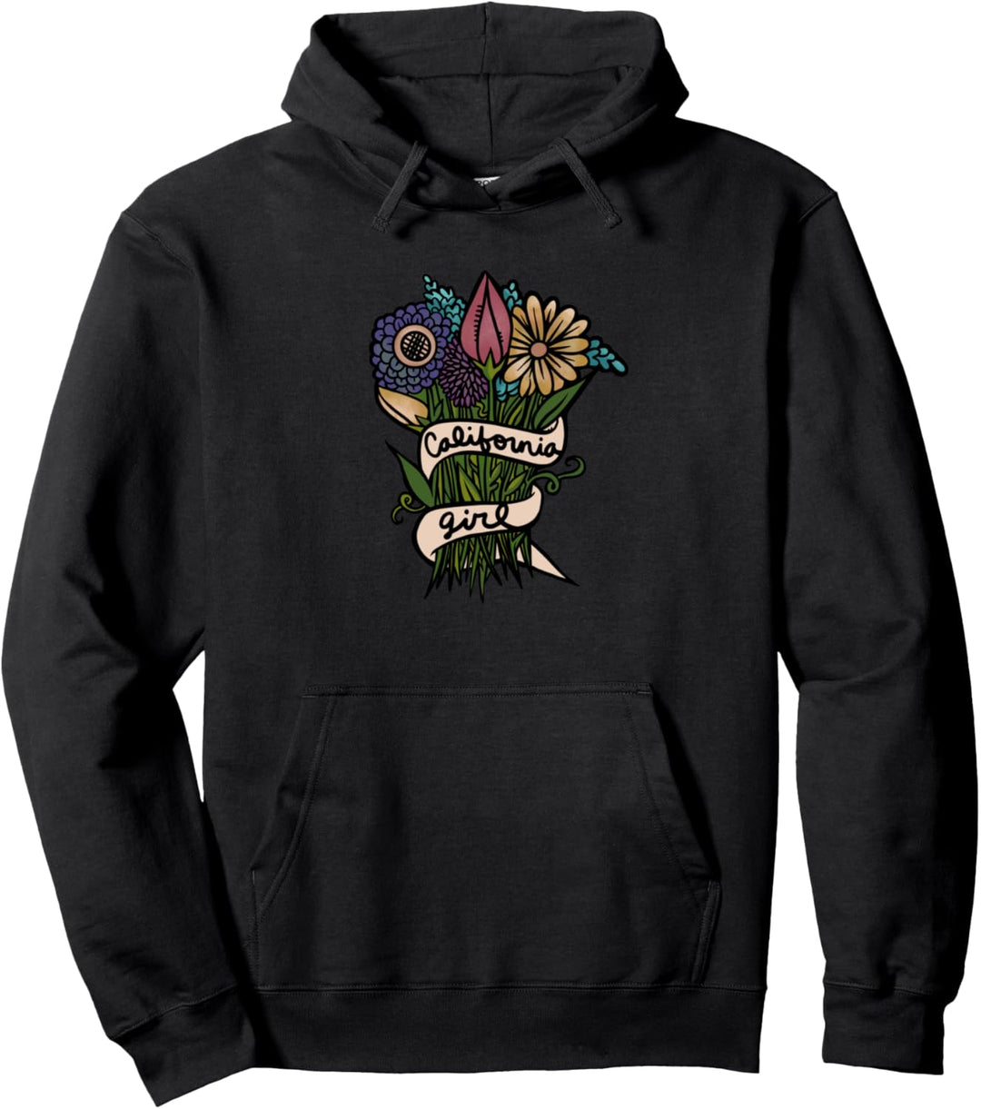 California Girl Wildflower Bunch Pullover Hoodie