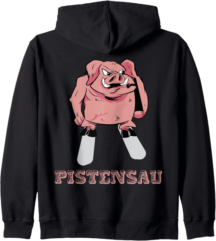 Pistensau, Snowboardfahrer, versaut Skifahren, Skifahrer Kapuzenjacke