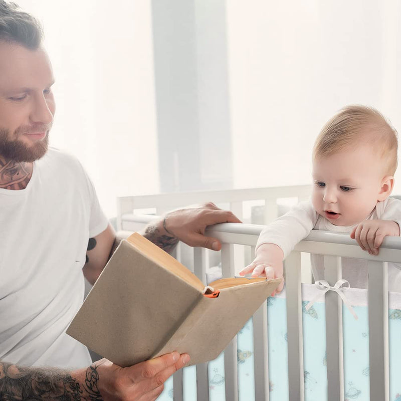 Vicloon Bettumrandung Nestchen, Nestchen für Kinderbetten Kantenschutz Baby Babybett, Atmungsaktive