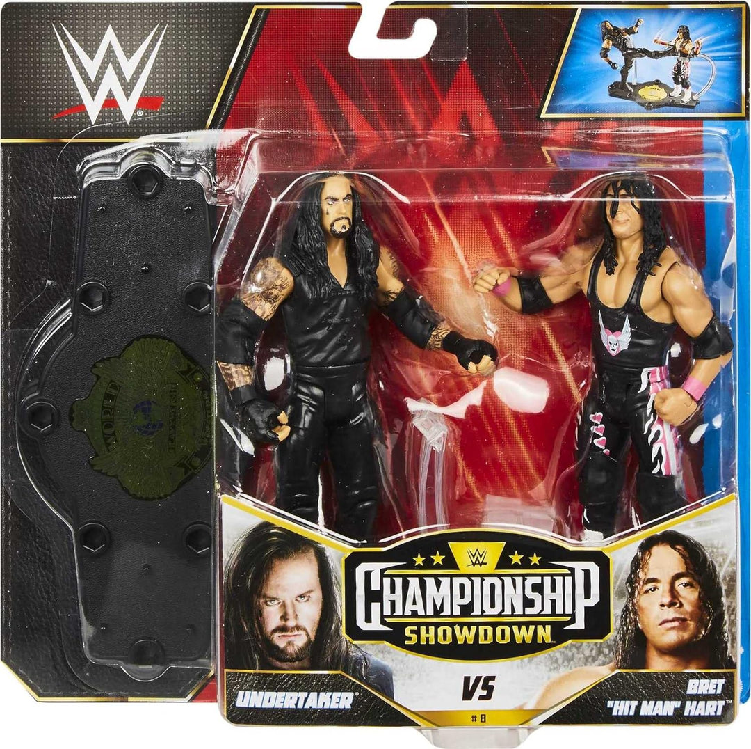 WWE HDM12 - Bret „Hit Man“ Hart vs. Undertaker Championship Showdown ca. 15 cm grosse Actionfiguren