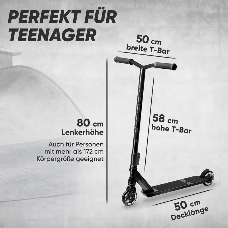 Apollo Stunt Scooter - Star Pro, eloxierter Profi Stuntroller, Kinder Scooter mit ABEC 9 Kugellagern