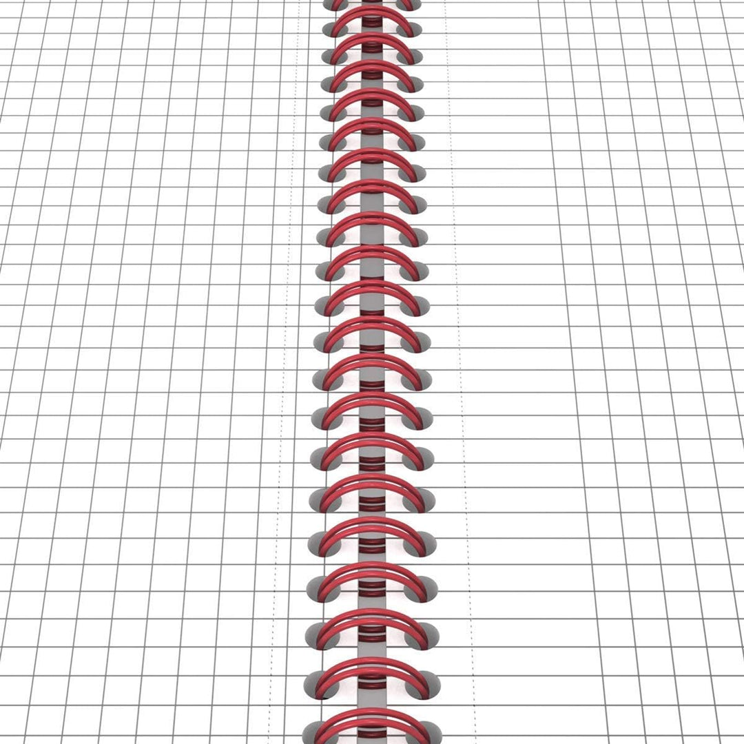 Oxford 400047656 Spiralbuch Black n' Red 5er Pack DIN A5 kariert flexibler Deckel 70 Blatt schwarz r