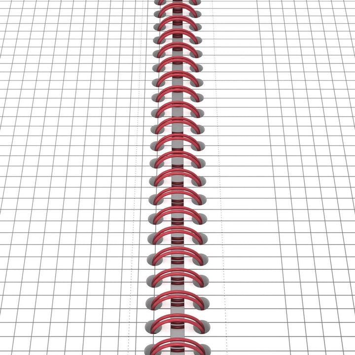 Oxford 400047656 Spiralbuch Black n' Red 5er Pack DIN A5 kariert flexibler Deckel 70 Blatt schwarz r