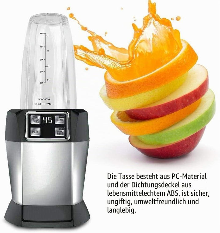 18oz, 24oz, 32oz Ersatzteile, Ersatzbecher + Deckelteilset für 900W 1000W Mixer MEHRWEG VERPACKUNG(2