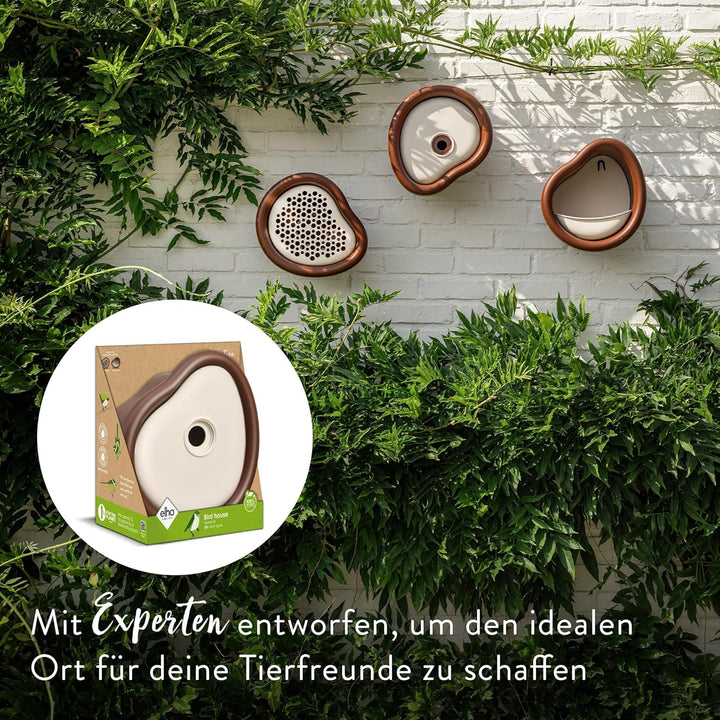 Elho Organic Bird House 25cm - Vogelhaus - für über 11 Arten - 100% Recyceltem Plastik - L27.4 x B16