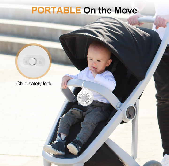 White Noise Machine Einschlafhilfe Babys Erwachsene, Portable White Noise Machine Baby USB, Weisses