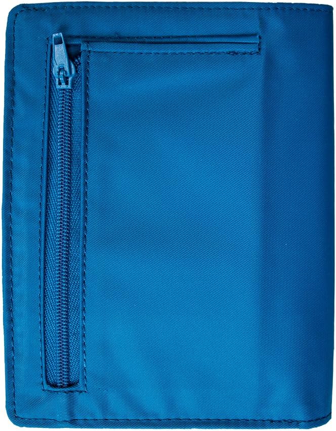 Big Skinny RFID-Blockierendes Traveler Slim Wallet für bis zu 20 Karten und 4 Pässe Ozeanblau, Ozean