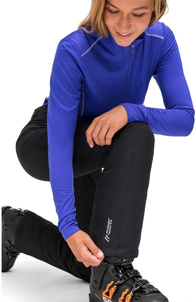 Maier Sports Beate, Damen Skihose, wasserdichte Schneehose, Schützender Schneefang und Verstellbarer