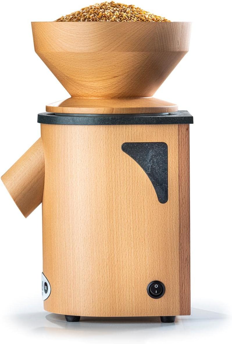 MockMill LINO100 Mühle, Holz Standard Weiss Oder Silber, Standard Weiß Oder Silber