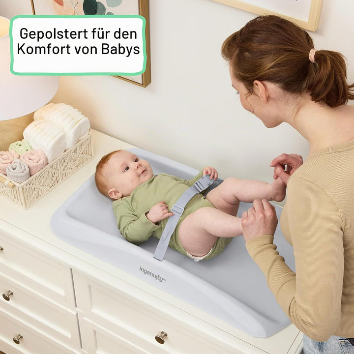 Ingenuity, Comfy Clean Wickelauflage, wasserdichter Eva-Schaum, leicht abwischbares Polster mit Sich