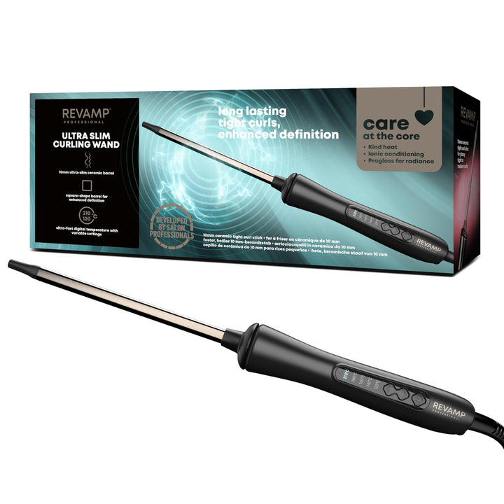 Revamp Progloss Tight Curl Stick - Dünner Korkenzieher Lockenstab für kleine bis mittlere Locken, Ko