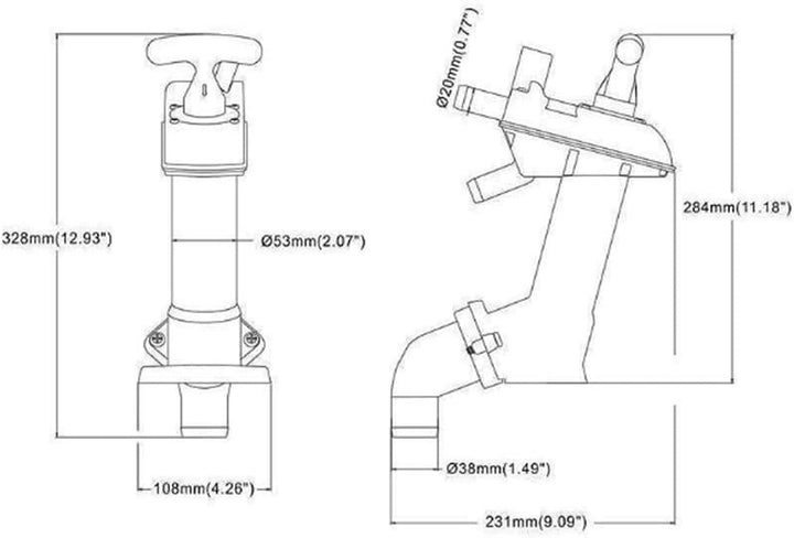 Jabsco 29040-3000 Ersatzpumpe, Baugruppe, Manuelle Twist &