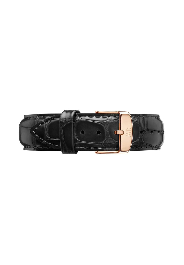 Daniel Wellington Classic Reading, Schwarz/Roségold Uhrenarmband, 20mm, Leder, für Herren