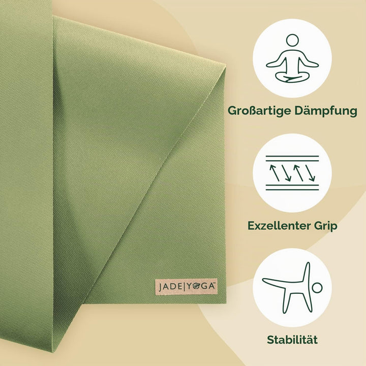JADE YOGA - Harmony Yoga Mat - Yoga Mat Designed to Provide A Secure Grip to Help Hold Your Pose oli