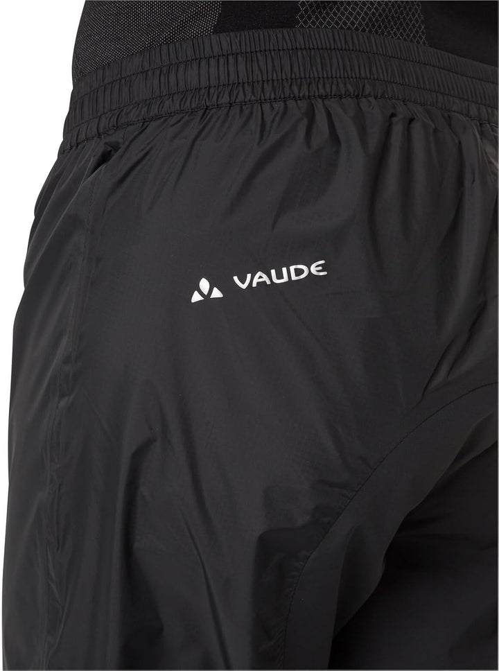 VAUDE Regenhose Herren Drop Pants lI, wasserdichte Outdoorhose für Fahrrad, leichte Überhose, atmung