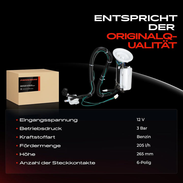Kraftstoffpumpe Benzinpumpe für E60 E61 E63 E64 2001-2010 Benzin 16117373458