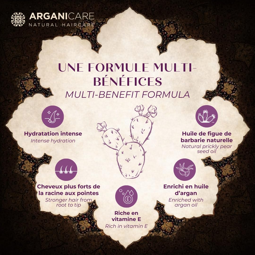 Arganicare - Duo Magnificience mit Öl der Barbarie Feige – Shampoo 400 ml + Conditioner 400 ml