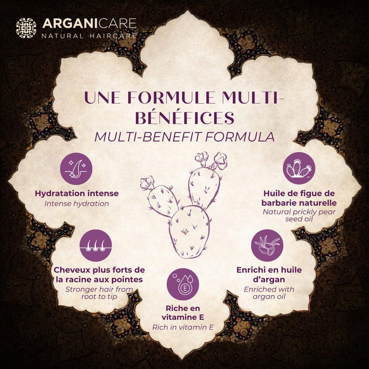 Arganicare - Duo Magnificience mit Öl der Barbarie Feige – Shampoo 400 ml + Conditioner 400 ml