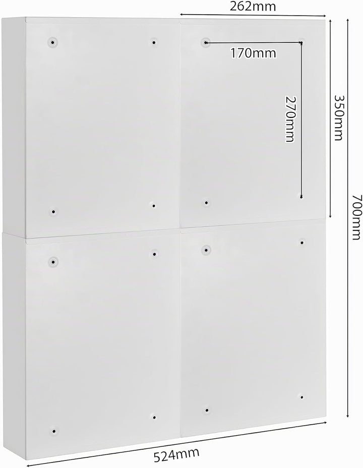 Zedelmaier Mehrfamilienhaus personalisiert 4er Briefkastensysteme DIN C4 Briefkastenanlage Briefkäst