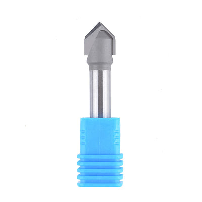 SpeTool Fasenfräser 8mm Schaft 90 Grad Gravierstichel V Nutfräser CNC Fräser Schaftfräser 12mm Schne