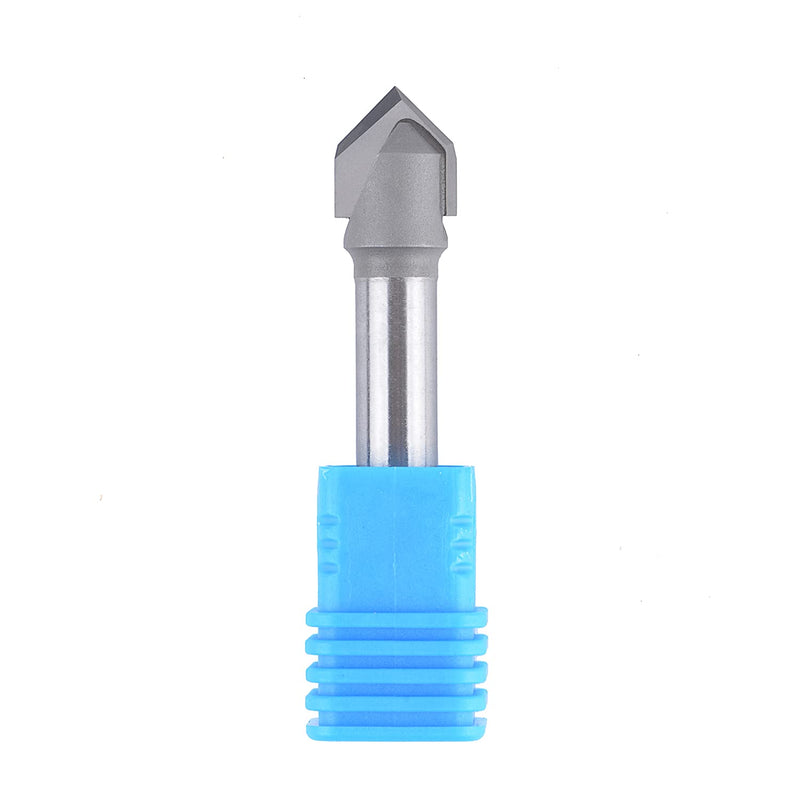 SpeTool Fasenfräser 8mm Schaft 90 Grad Gravierstichel V Nutfräser CNC Fräser Schaftfräser 12mm Schne