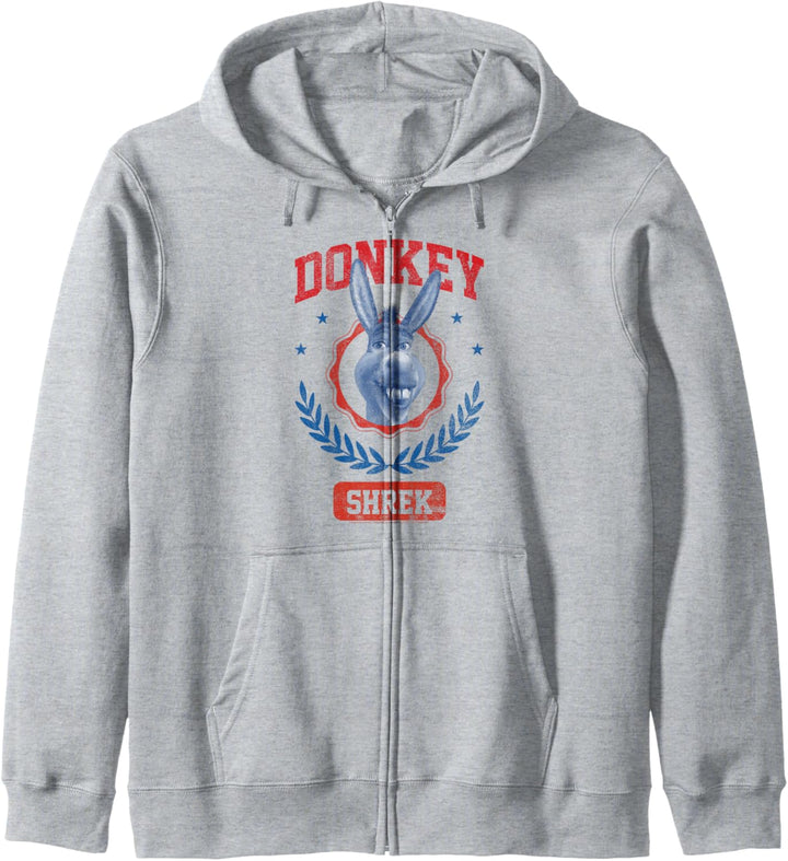 Shrek 4th Of July Donkey Collegiate Poster Kapuzenjacke
