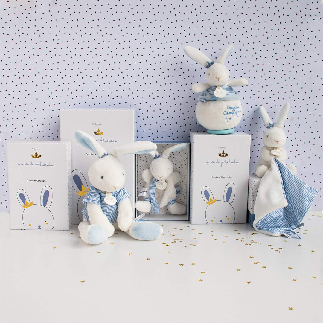 Doudou et Compagnie DC3520 KANINCHEN MATELOT - Spieluhr, blau