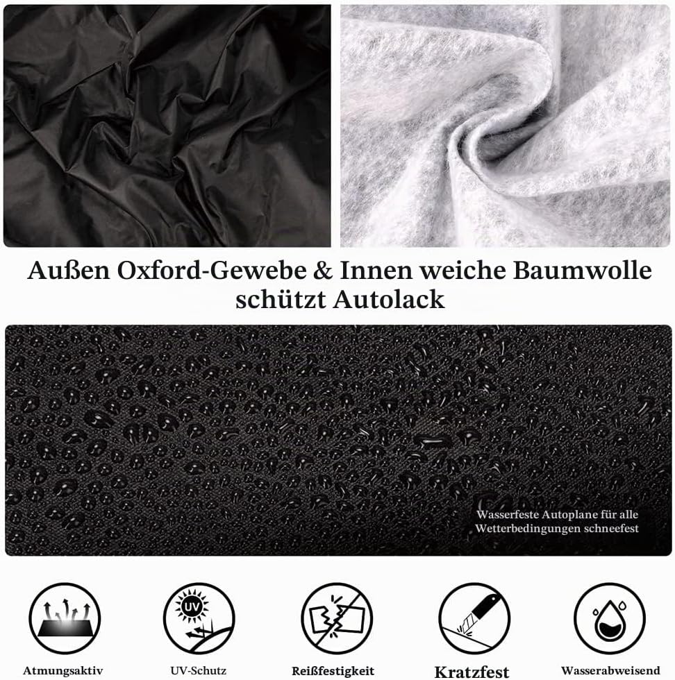 Abdeck Autoabdeckung Kompatibel mit Ford Mustang Abdeckplane GT/Shelby/Bullitt/ECOBOOST 1994-2023 Co