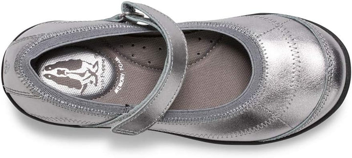 Hush Puppies Unisex-Kinder Reese Mary Jane Schuh 30.5 EU Zinnfarben, 30.5 EU Zinnfarben