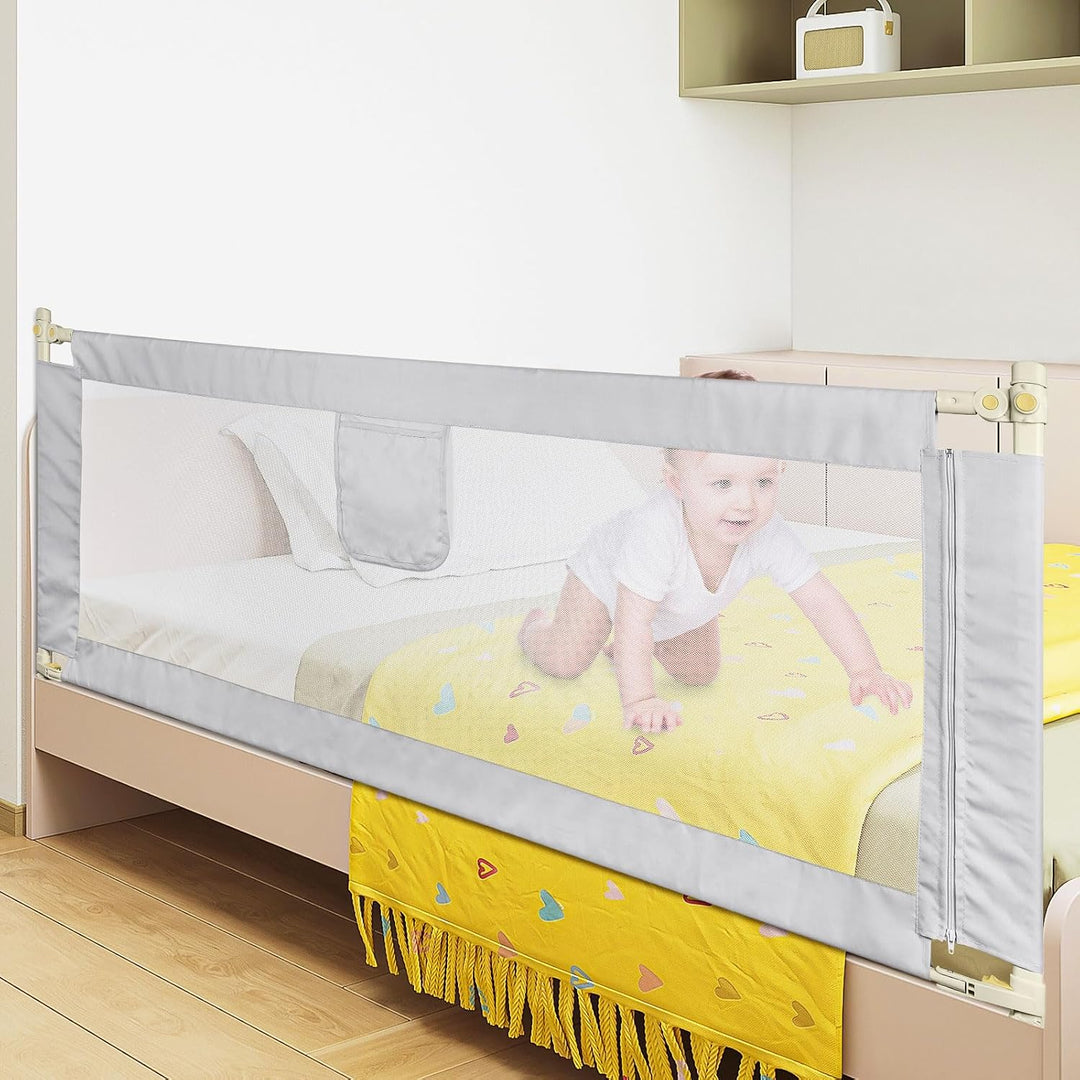 OHMG Bettgitter für Kinder, Sicherheitsgitter für Erwachsene, tragbarer Spielzaun für Kinder, abnehm