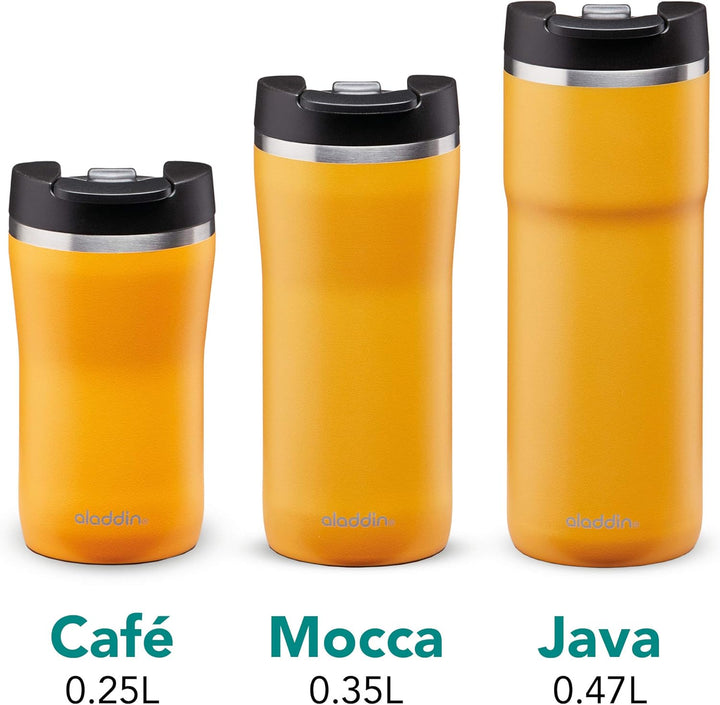 Aladdin Barista Java Thermavac Leak-Lock Edelstahl Thermobecher 0.47L Sun Yellow - Auslaufsicherer B