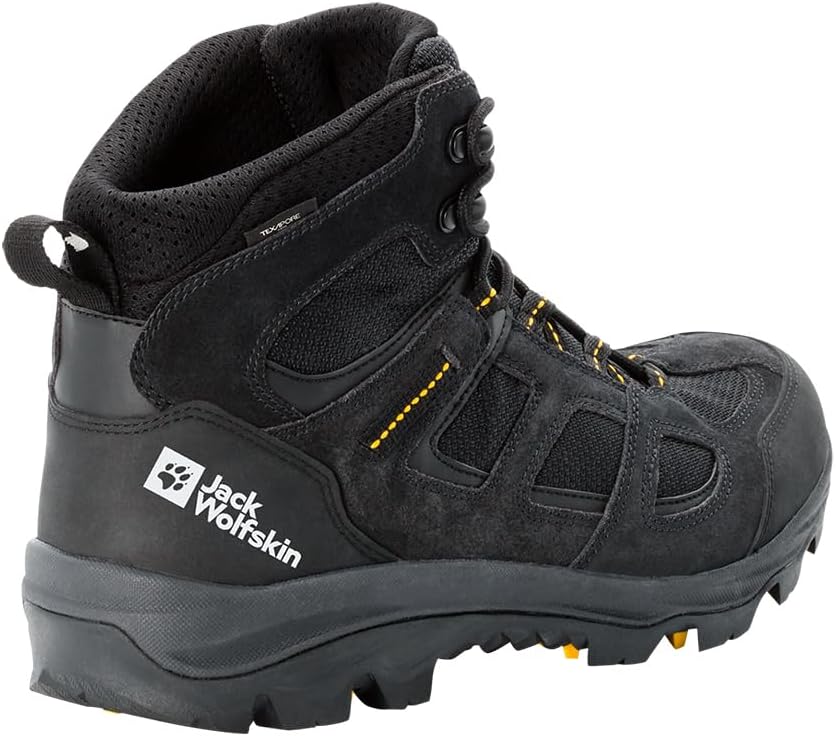Jack Wolfskin Men's Vojo 3 Texapore Mid M Outdoor Shoes 39.5 EU Black Burly Yellow Xt 2023, 39.5 EU