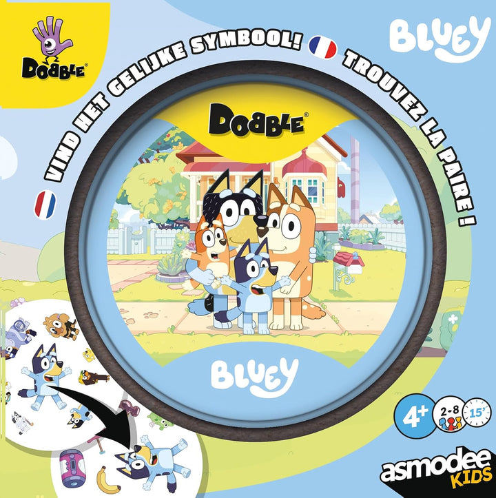 Asmodee - Dobble Bluey - Zygomatic - Serie Bluey Blau, Blau