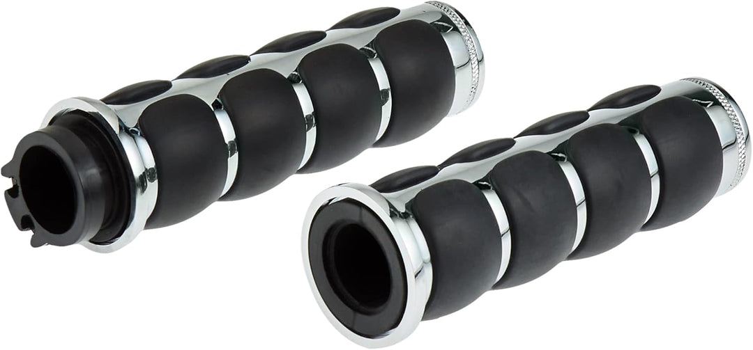Kuryakyn 1 Paar Premium ISO Lenkergriffe für Gashebel und Kupplung Honda & Triumph Motorrad Chrom 62