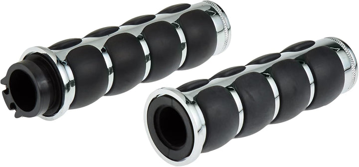 Kuryakyn 1 Paar Premium ISO Lenkergriffe für Gashebel und Kupplung Honda & Triumph Motorrad Chrom 62