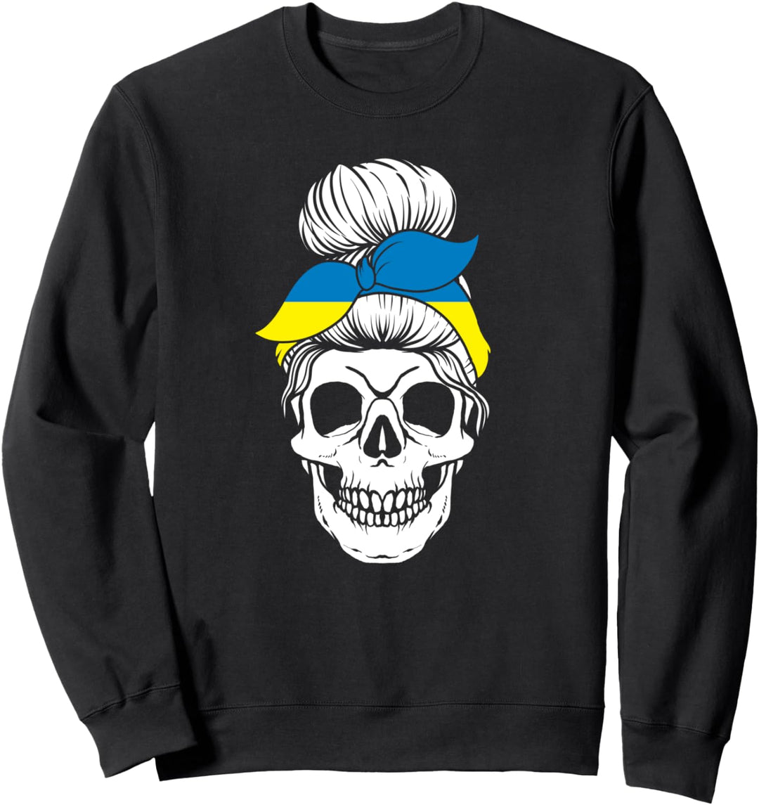 Nationalität Herkunft Land Staat - Totenkopf Ukraine Sweatshirt