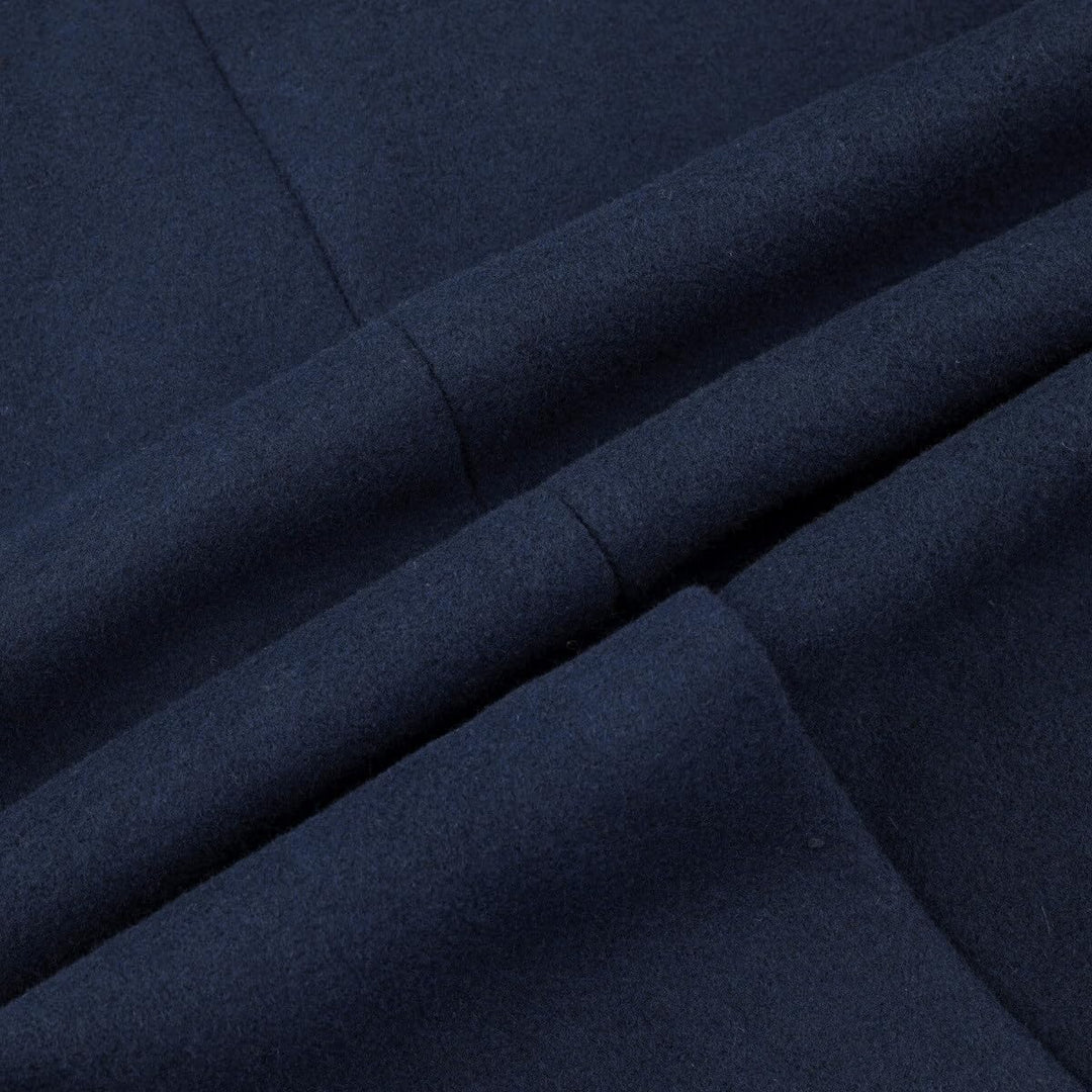 Wintermantel Herren Mantel Lang Slim Fit Herrenmantel Winter Warm Business Mantel Herren Wolle Wollm